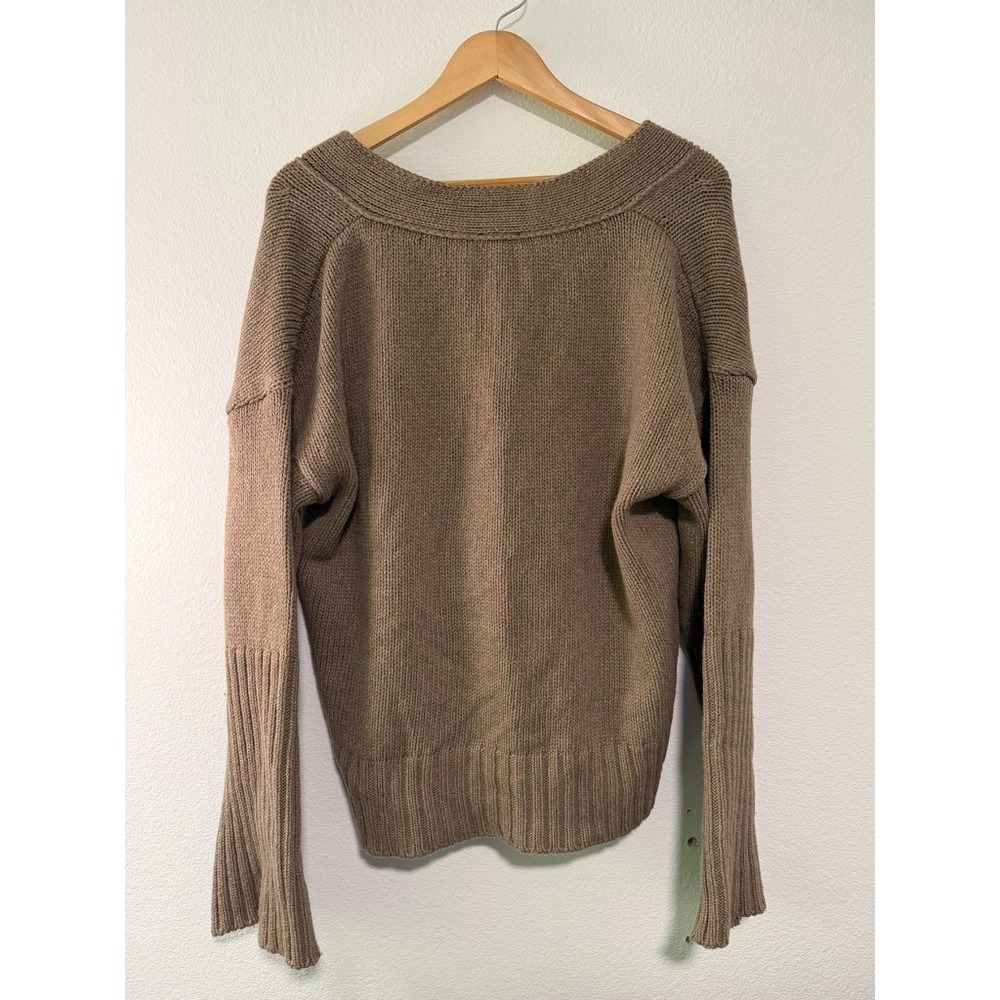 G Label by Goop Schnell High-Cuff Cardigan Womens M Virgin Wool Italy - Picture 7 of 9